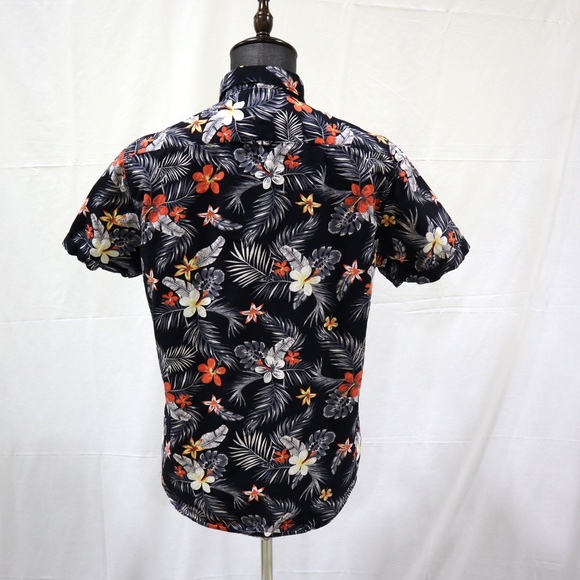 Cactus Man Ricky Singh Men’s Medium Hawaiian Shirt Slim Fit Floral Black - Picture 5 of 6